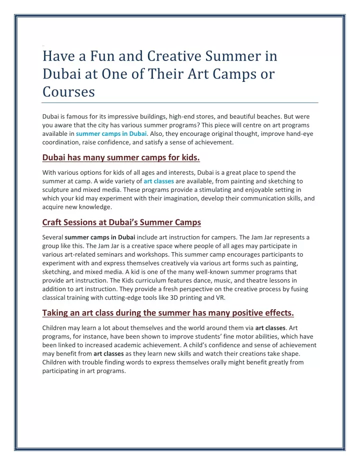 0000000 have a fun and creative summer in dubai