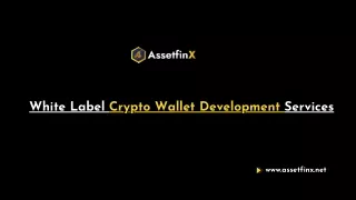 White Label Crypto Wallet Development Services