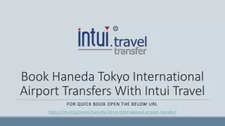 Book Haneda Tokyo International Airport Transfers With Intui Travel