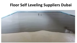 Floor Self Leveling_rubberflooringdubai