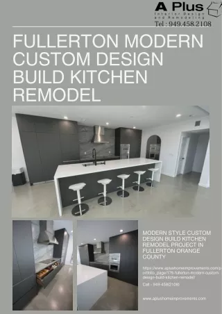 fullerton modern custom design build kitchen