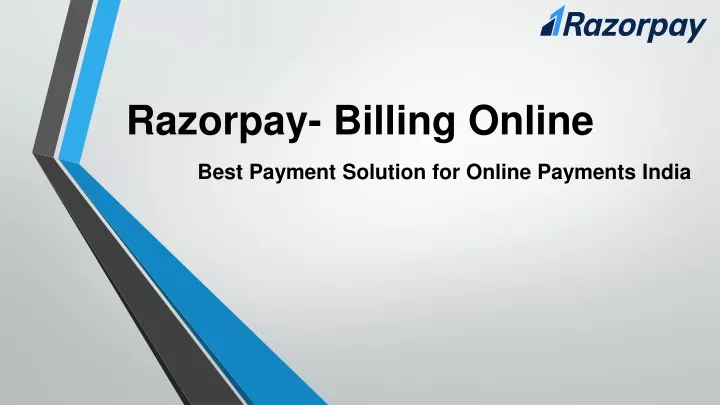 razorpay billing online