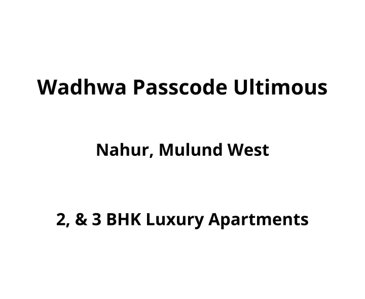 wadhwa passcode ultimous