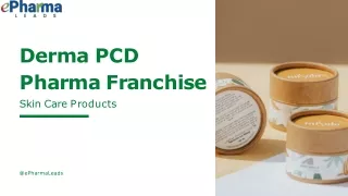 derma pcd p h a r m a f r a n c h i s e sk i n c a r e p r od u c t s