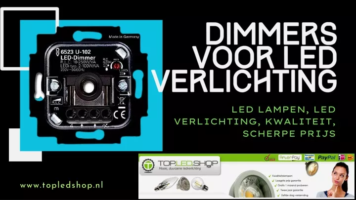 dimmers voor led verlichting