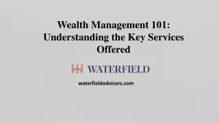 wealth management 101 understanding