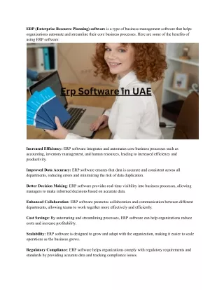 erp enterprise resource planning software