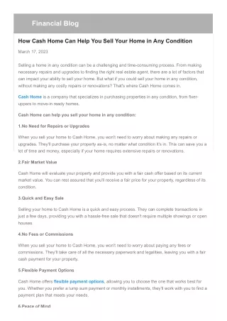 financial blog