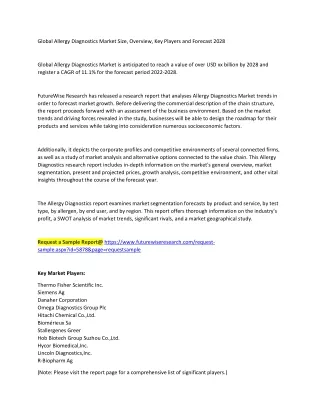 global allergy diagnostics market size overview