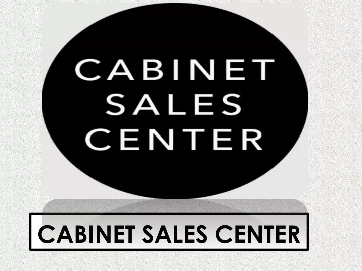 cabinet sales center