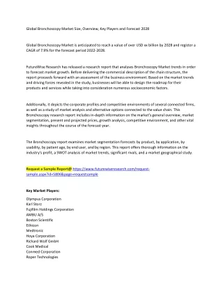 global bronchoscopy market size overview