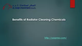 Benefits of Radiator Cleaning Chemicals​