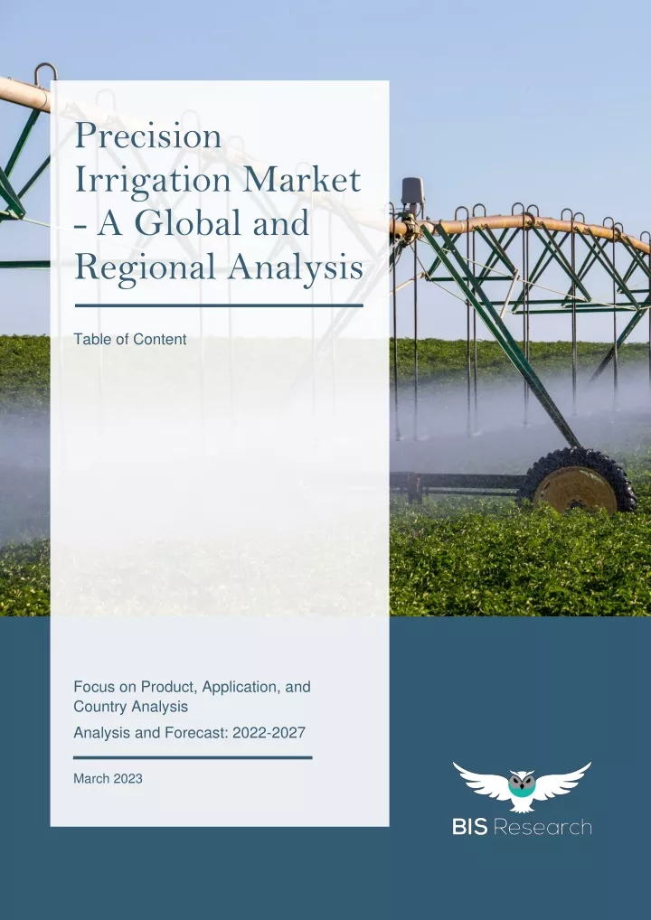 precision irrigation market a global and regional