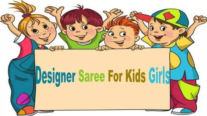 designer saree for kids girls