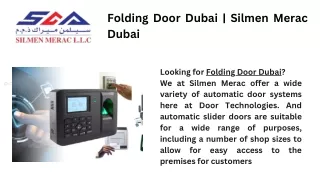 Folding Door Dubai - Silmen Merac Dubai
