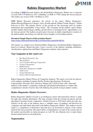 rabies diagnostics market