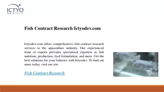 fish contract research ictyodev com