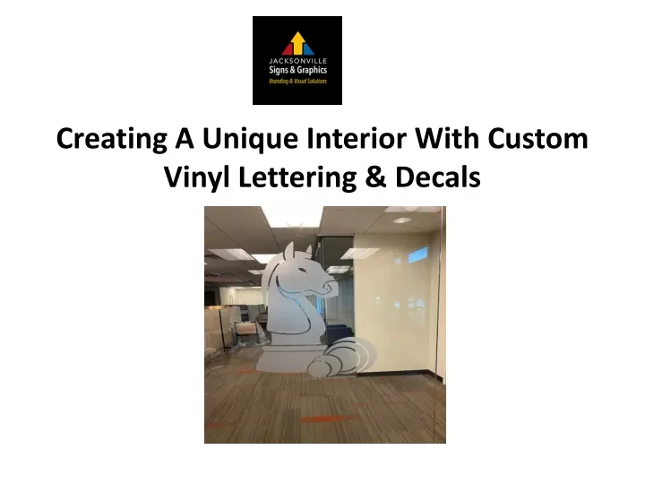 creating a unique interior with custom vinyl lettering decals