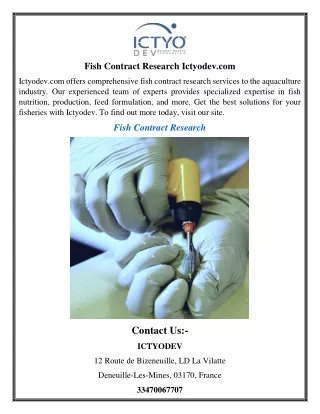 fish contract research ictyodev com