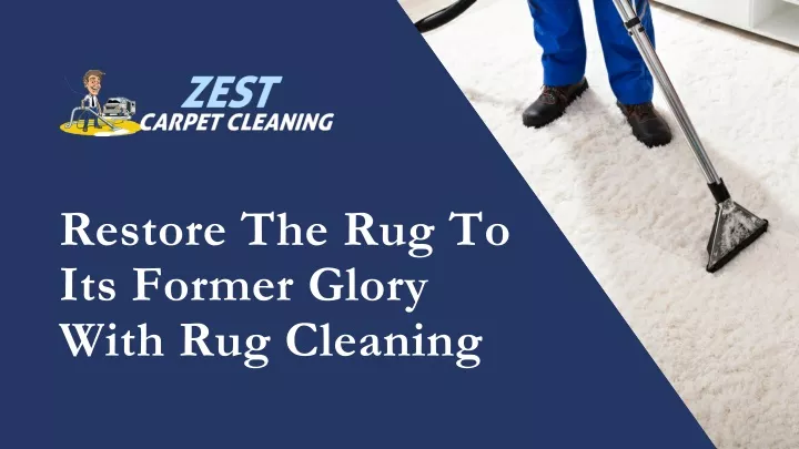 restore the rug to its former glory with