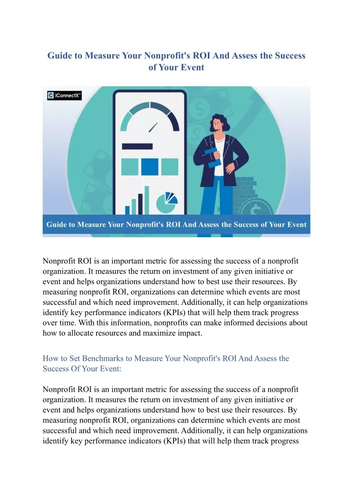 guide to measure your nonprofit s roi and assess