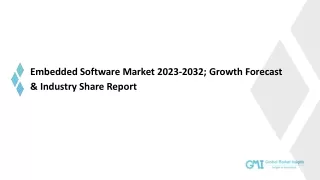 embedded software market 2023 2032 growth