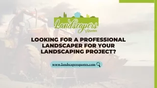 Get 3 quotes Free from professionals for your landscaping project
