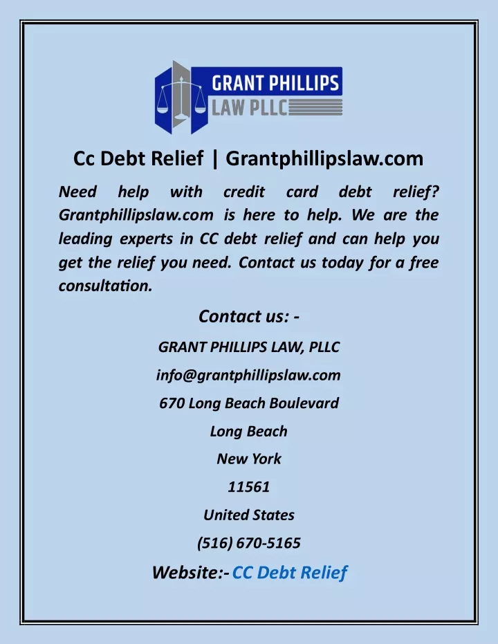 cc debt relief grantphillipslaw com