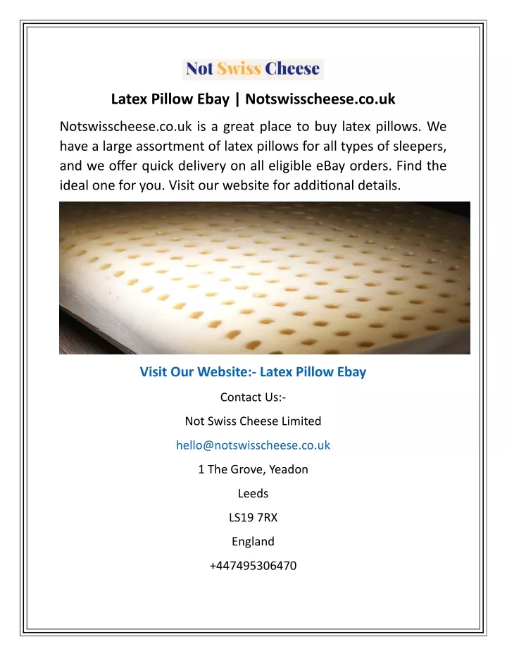 latex pillow ebay notswisscheese co uk