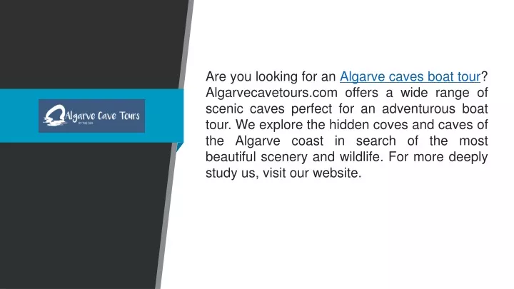 are you looking for an algarve caves boat tour