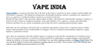 Vape India