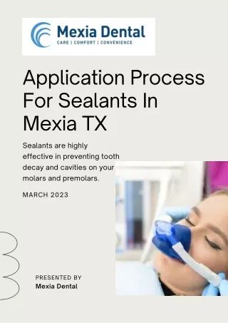 Application Process For Sealants In Mexia TX