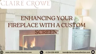 Enhance Your Fireplace with a Custom Single-Panel Screen