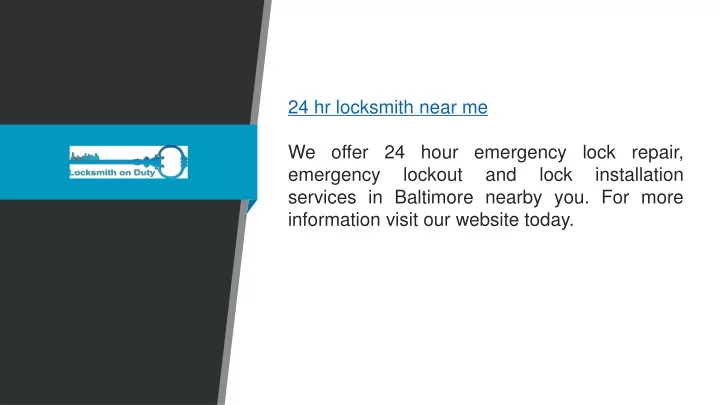 24 hr locksmith near me we offer 24 hour