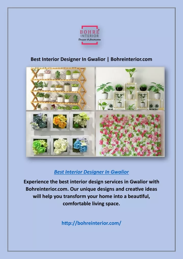 best interior designer in gwalior bohreinterior