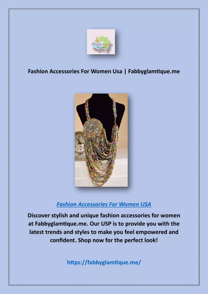 fashion accessories for women usa fabbyglamtique