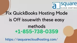 fix quickbooks hosting mode is off issuewith