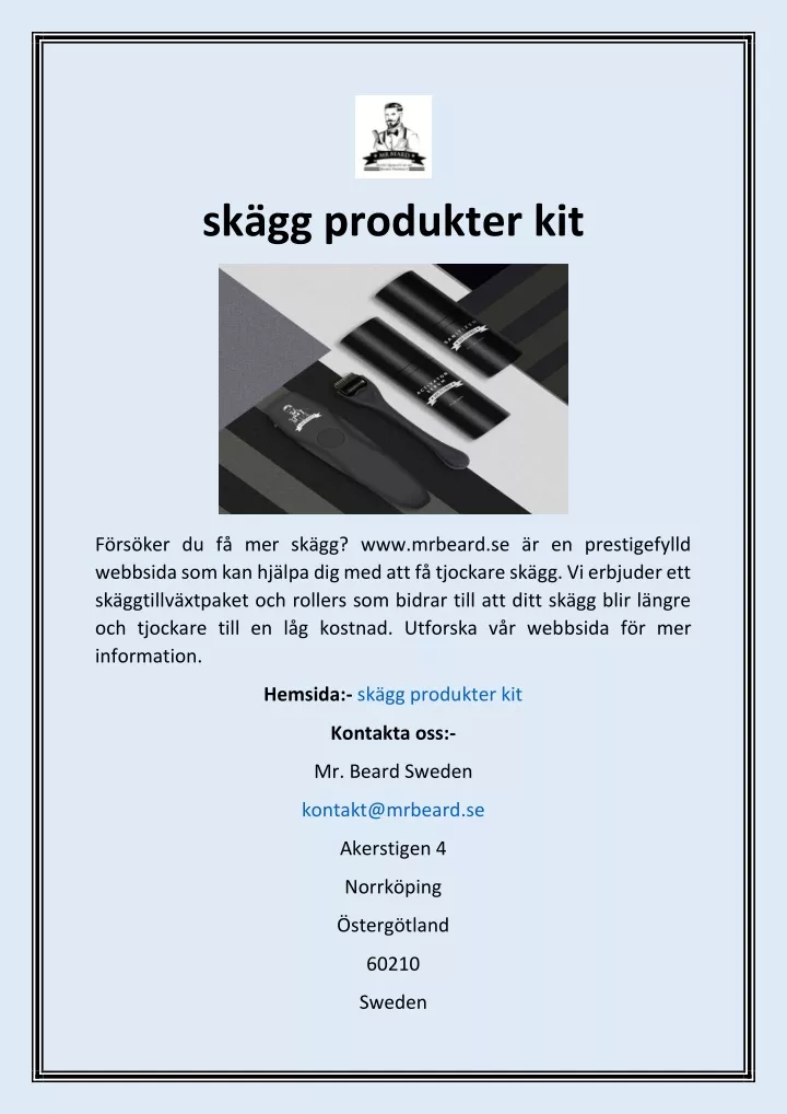 sk gg produkter kit