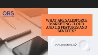 what are salesforce marketing cloud
