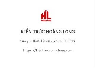 Công ty thiết kế kiến trúc tại Hà Nội