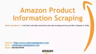 amazon product information scraping