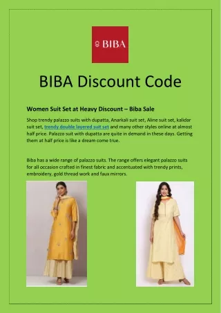 biba discount code