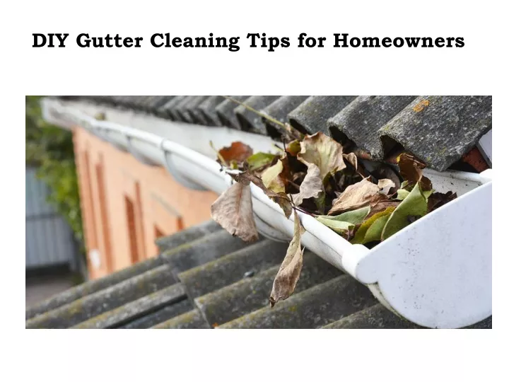 diy gutter cleaning tips for homeowners