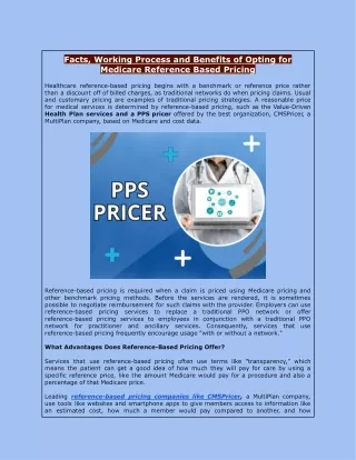 facts working process and benefits of opting