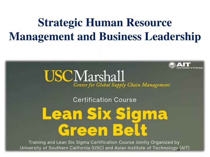 strategic human resource management and business