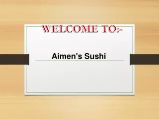welcome to