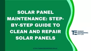 Solar Panel Maintenance Step-By-Step Guide To Clean And Repair Solar Panels