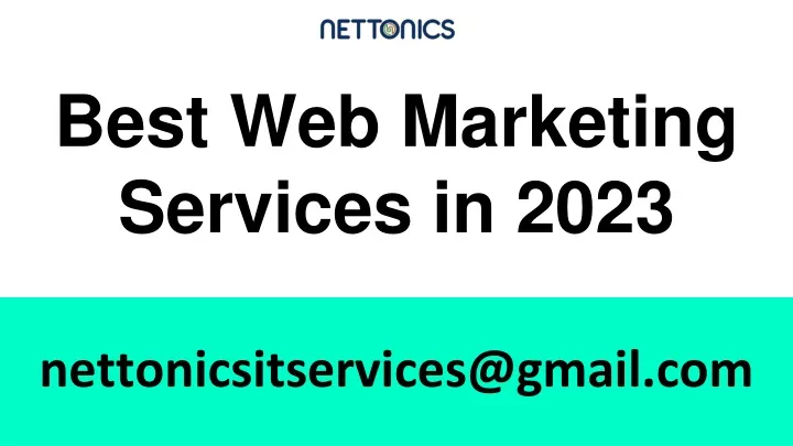 best web marketing services in 2023