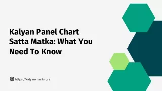 Kalyan Panel Chart Satta Matka What You Need To Know