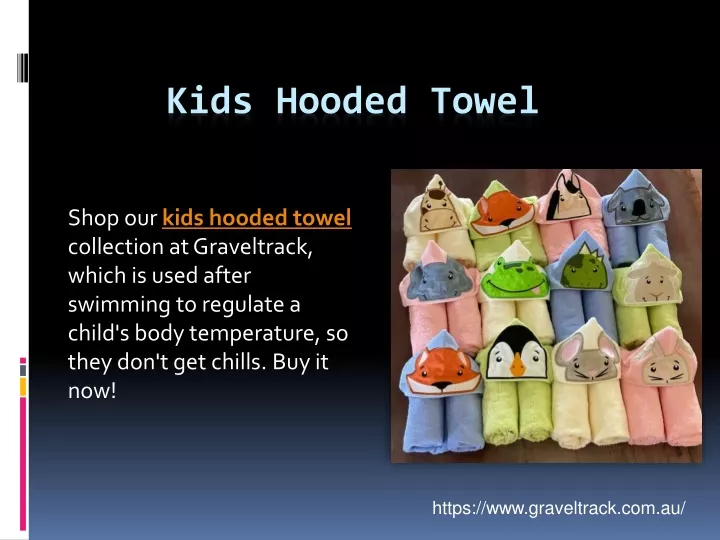 kids hooded towel
